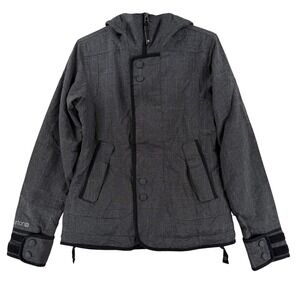 Burton black×l button dryride jacket Burton DryRide Mens Small Freemont Charcoal Gray Black Ski